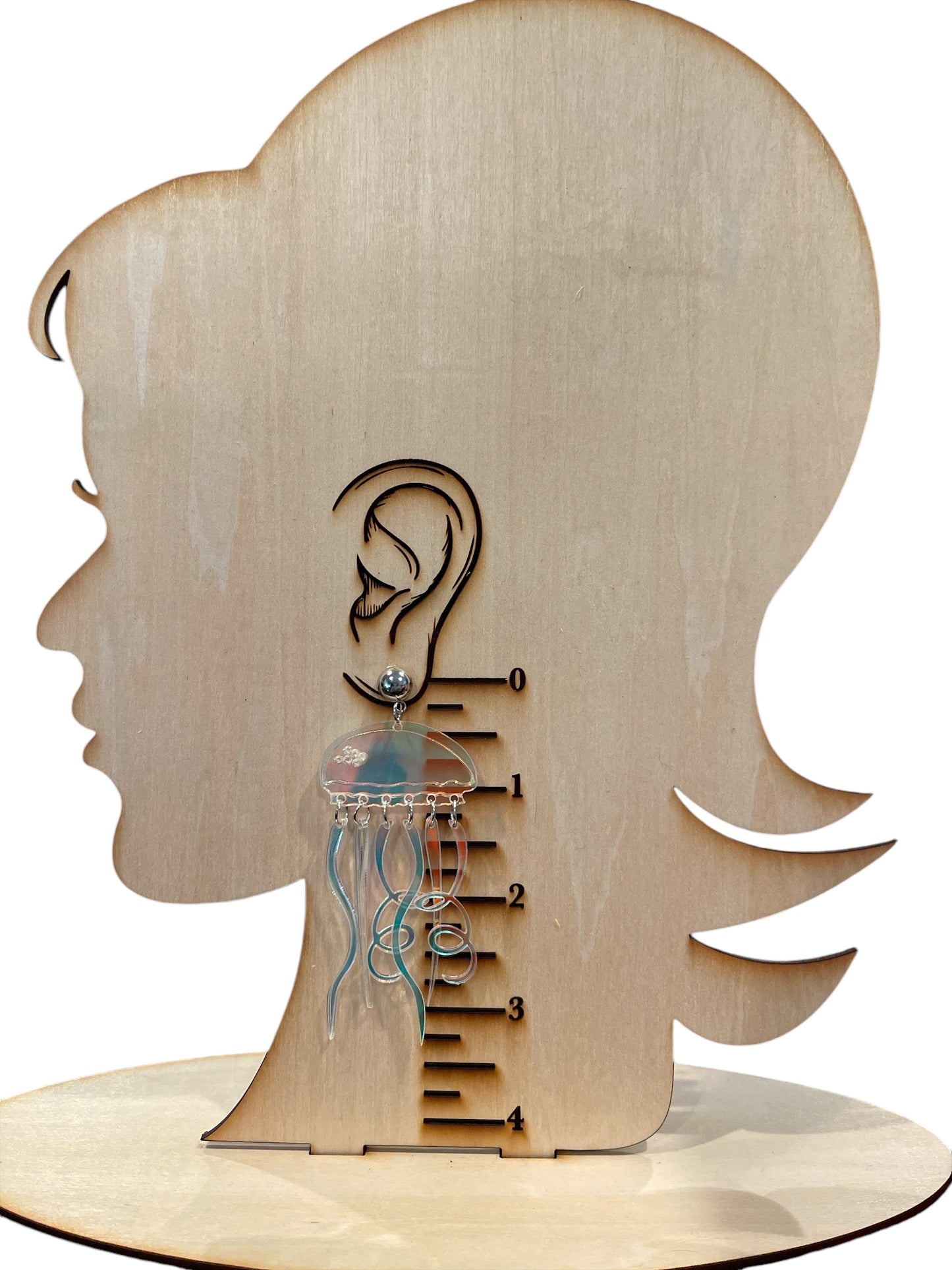 Iridescent Jelly Fish Earrings