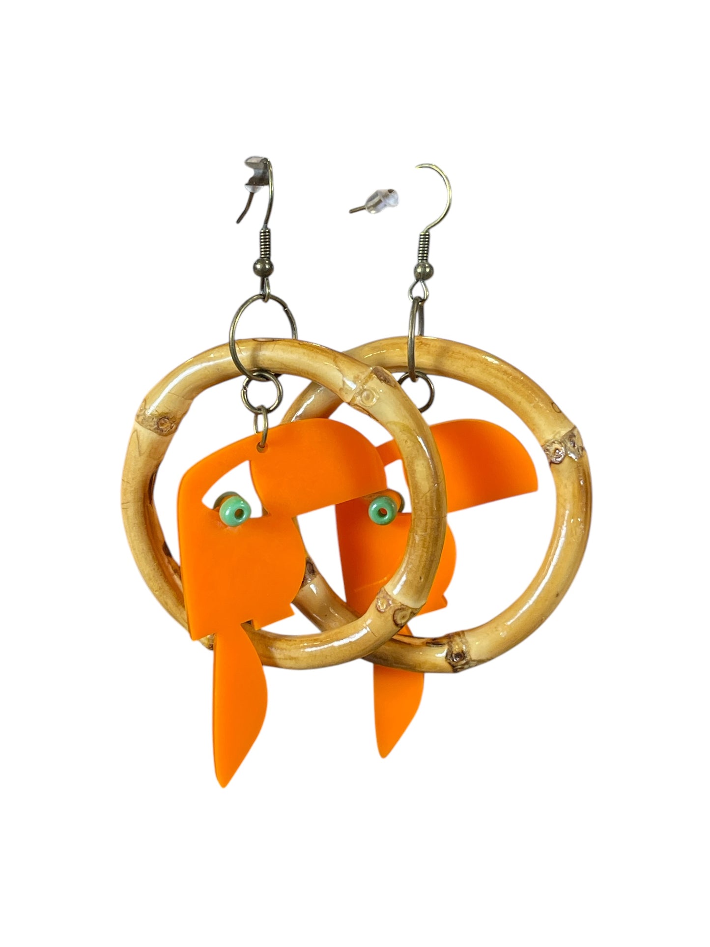 Toucan / Tropical Bird in Small, Bamboo Hoops