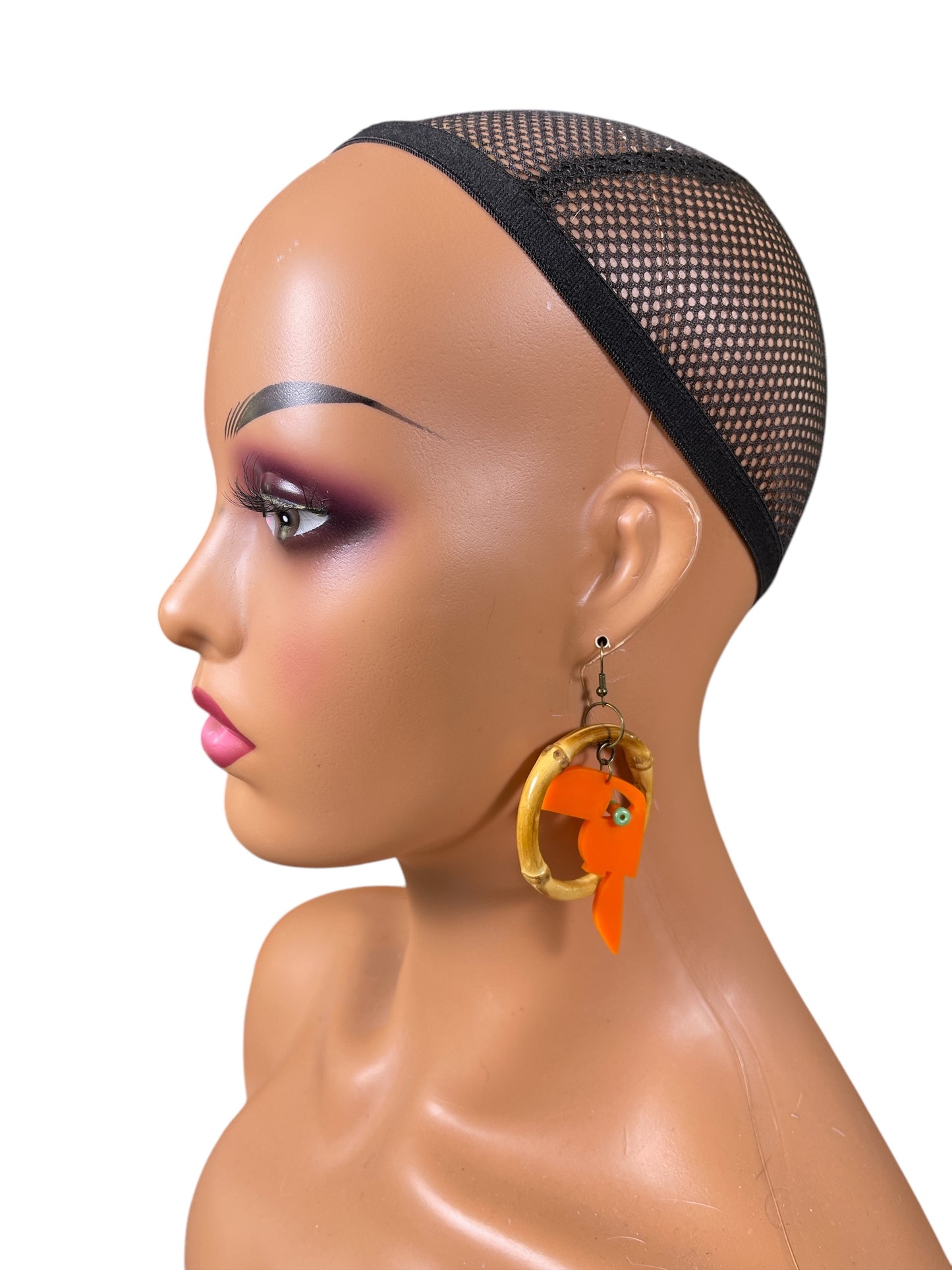 Toucan / Tropical Bird in Small, Bamboo Hoops