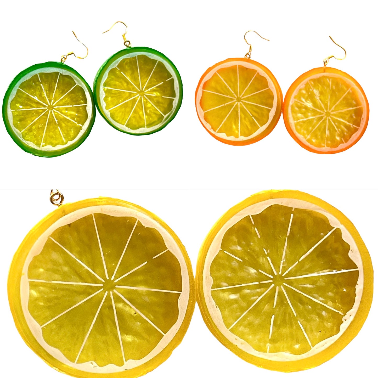 Orange/Lemon/Lime Slices Earrings