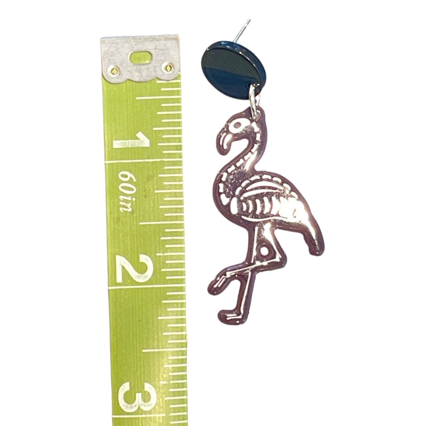 Skeleton Flamingo Earrings